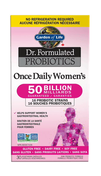 Garden of Life Dr. Formulated Once Daily Women 50B Shelf Stable 30 Veg Capsules - Five Natural