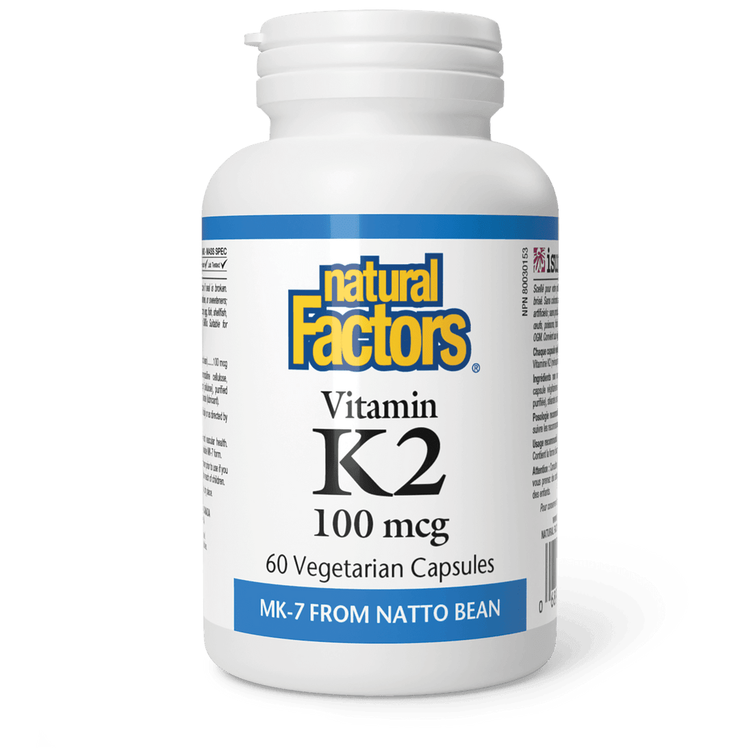 Natural Factors Vitamin K2 100mcg 60 Veg Capsules
