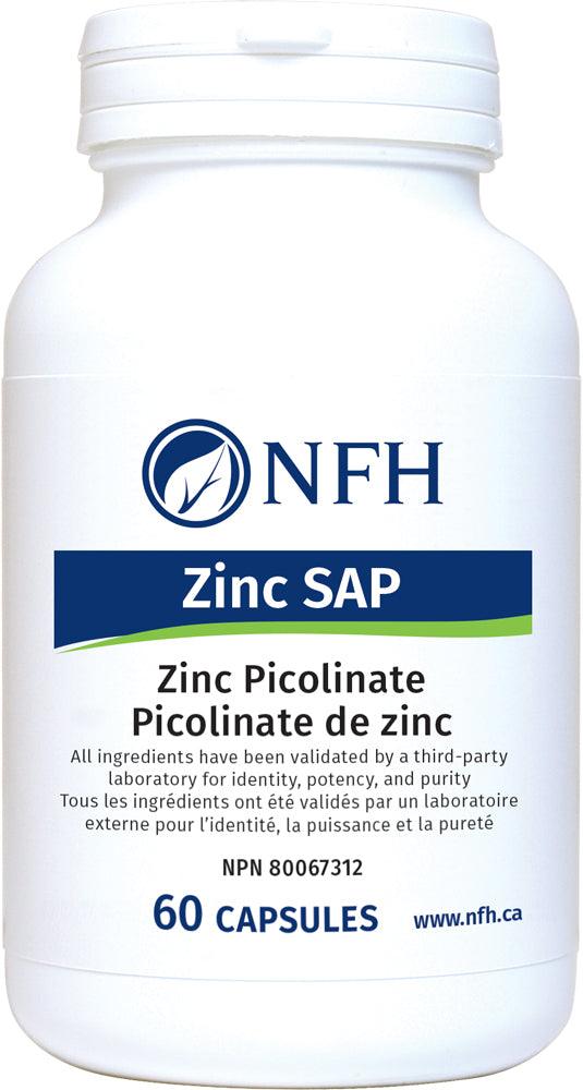 NFH Zinc SAP 60 Capsules - Five Natural