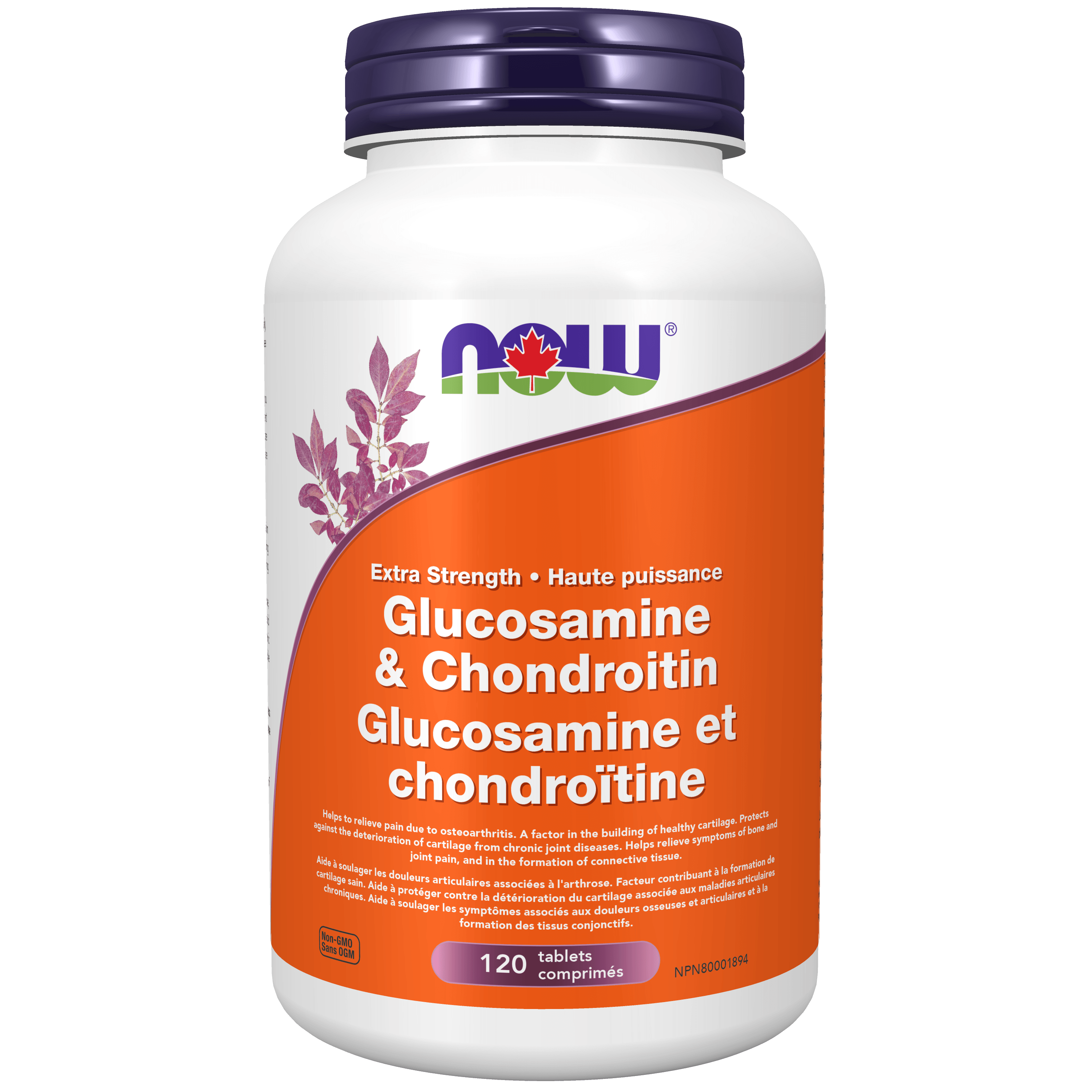 NOW Glucosamine & Chondroitin Extra Strength 120 Tablets