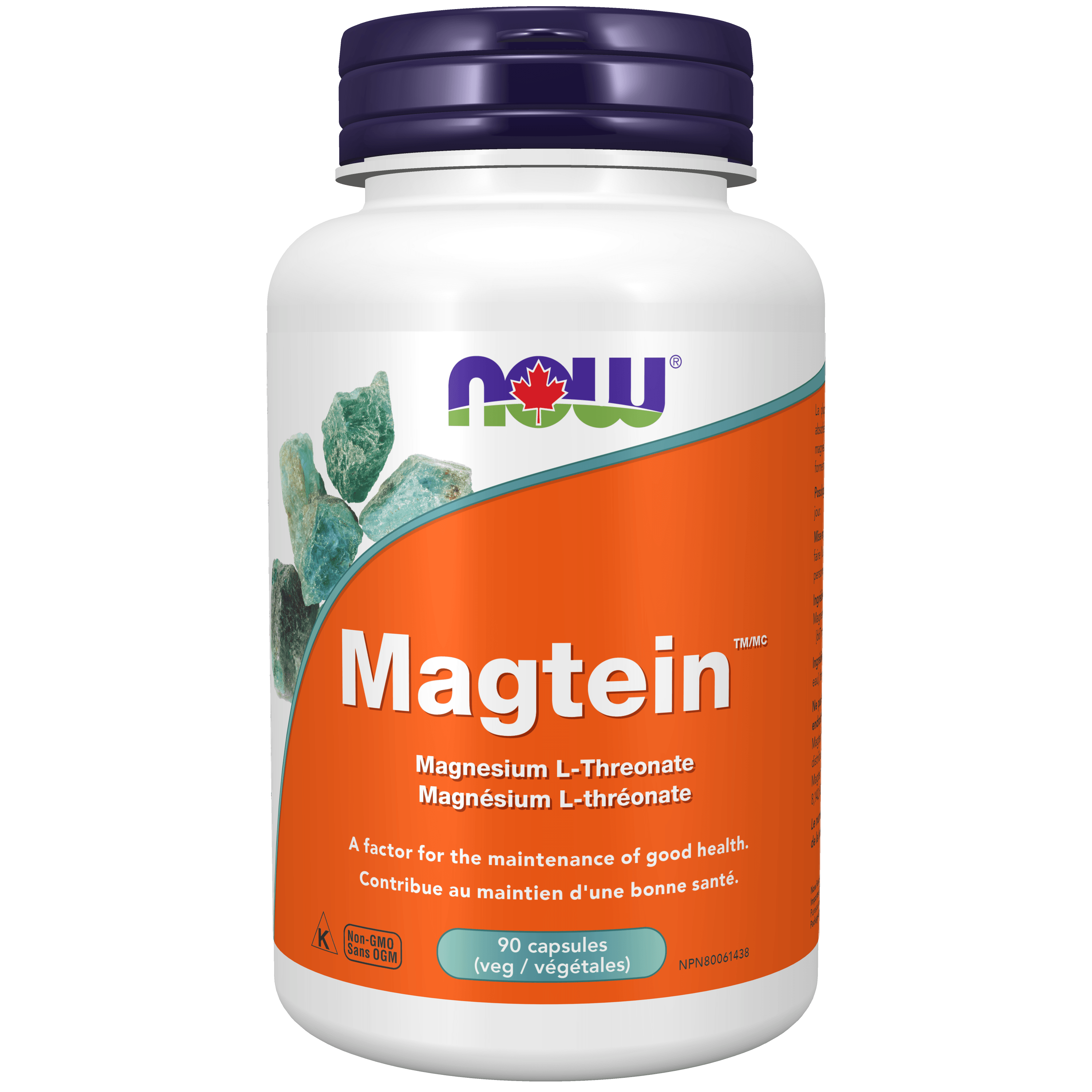 NOW Magtein Magnesium LThreonate 90 Veg Capsules