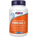 NOW Omega-3 1000mg 100 Softgels - Five Natural