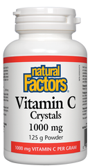 Natural Factors Vitamin C Crystals 1000mg 125g