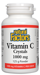 Natural Factors Vitamin C Crystals 1000mg 125g