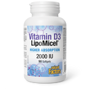 Natural Factors Vitamin D3 LipoMicel 2000IU 90 Softgels