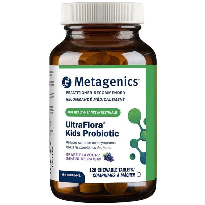 Metagenics UltraFlora Kids Probiotic 120 Chewable Tablets