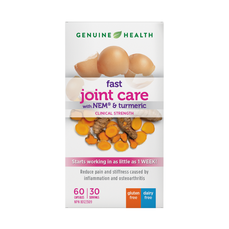Genuine Health Fast Joint Care with NEM & Turmeric 60 Capsules