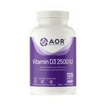 AOR Vitamin D3 2500IU 120 Capsules