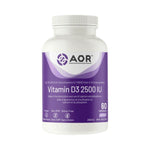 AOR Vitamin D3 2500IU 60 Capsules