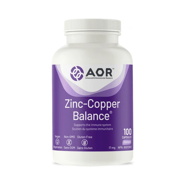 AOR Zinc-Copper Balance 100 Capsules