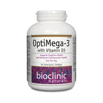 Bioclinic Naturals OptiMega-3 with Vitamin D3 90 Softgels