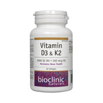 Bioclinic Naturals Vitamin D3 & K2 60 Softgels