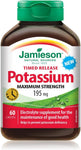 Jamieson Potassium Maximum Strength 195mg Timed Release 60 Caplets