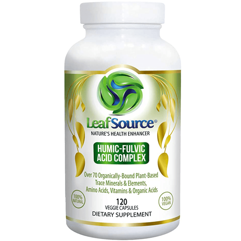 LeafSource Shilajit with Humic-Fulvic Acid 120 Veg Capsules