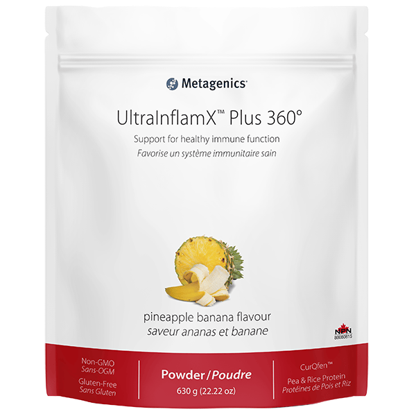 Metagenics UltraInflamX Plus 360 Pineapple Banana 630g
