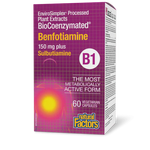 Natural Factors BioCoenzymated Benfotiamine B1 150mg 60 Veg Capsules