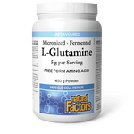Natural Factors Micronized Fermented L-Glutamine 5g 450g