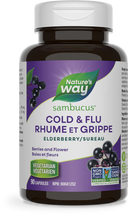 Nature's Way Sambucus Elderberry Cold & Flu Care 90 Capsules