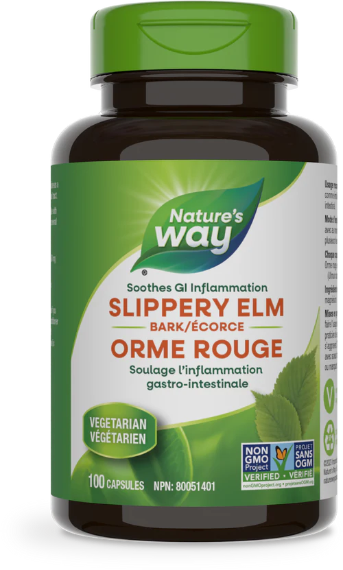 Nature's Way Slippery Elm Bark 100 Veg Capsules