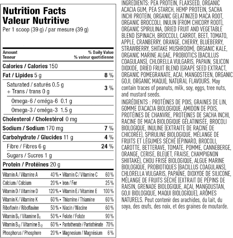 Vega One All In One Shake Natural Unsweetened Stevia Free 860g