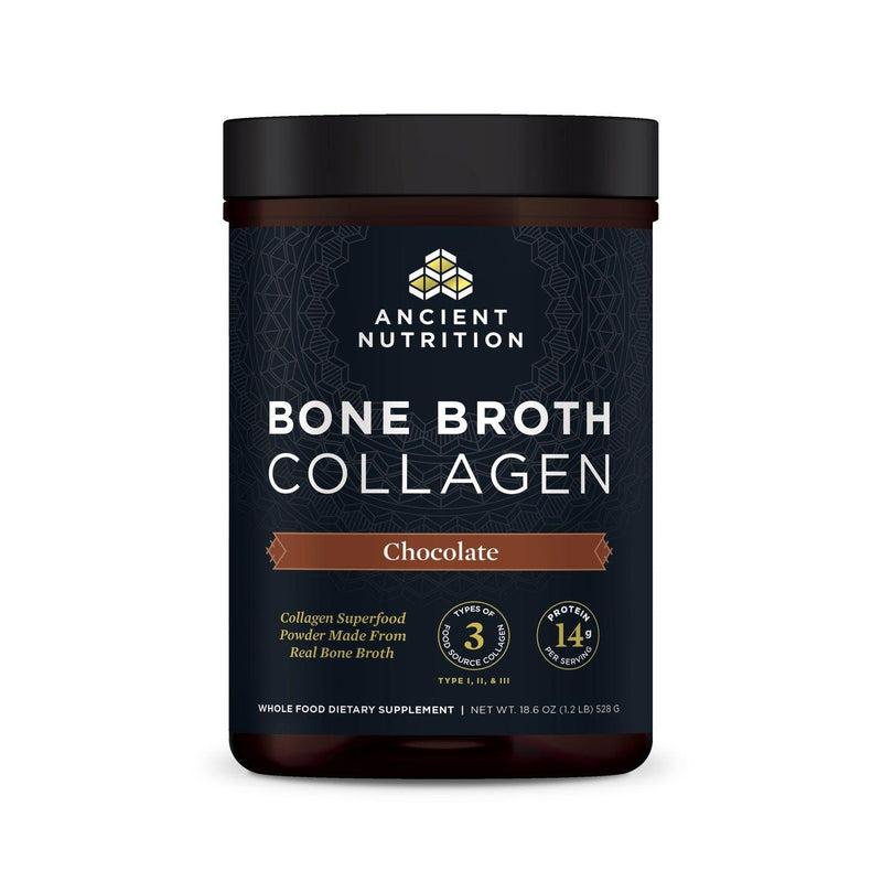 Ancient Nutrition Bone Broth Collagen Chocolate 357g - Five Natural