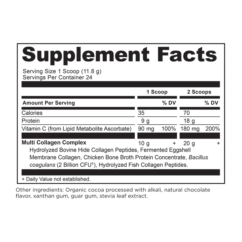 Ancient Nutrition Multi Collagen Protein Chocolate 298g - Five Natural