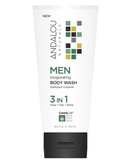 Andalou Naturals Body Wash Men Invigorating 251mL - Five Natural