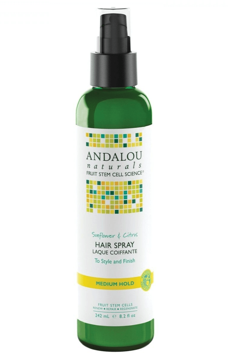 Andalou Naturals Brilliant Shine Hair Spray Sunflower & Citrus 242mL - Five Natural
