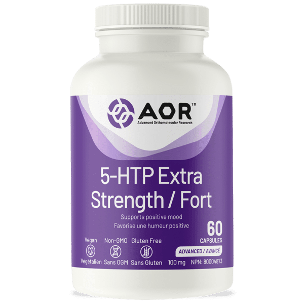 AOR 5-HTP Extra Strength 60 Capsules - Five Natural