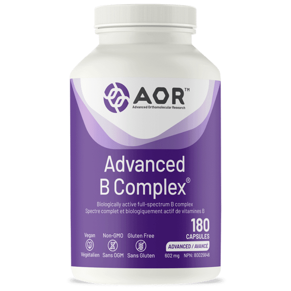 AOR Advanced B Complex 180 Capsules - Five Natural