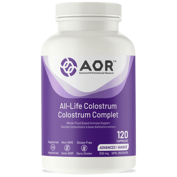 AOR All-Life Colostrum 120 Capsules - Five Natural