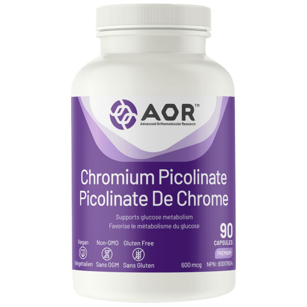 AOR Chromium Picolinate 90 Capsules - Five Natural