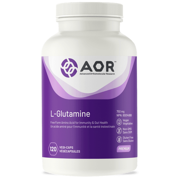 AOR L-Glutamine 120 Capsules - Five Natural