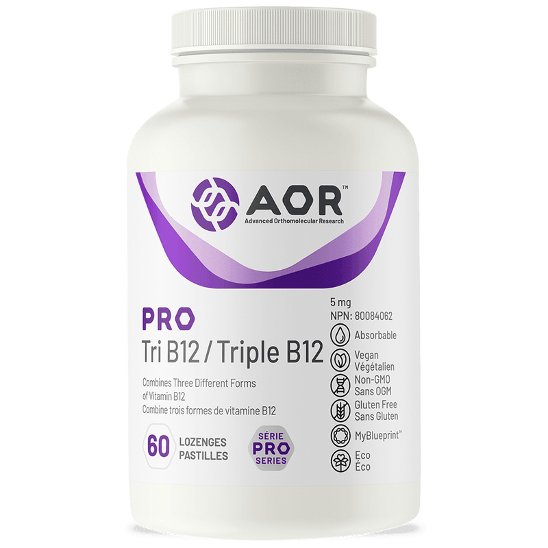 AOR Pro Tri B12 60 Tablets - Five Natural
