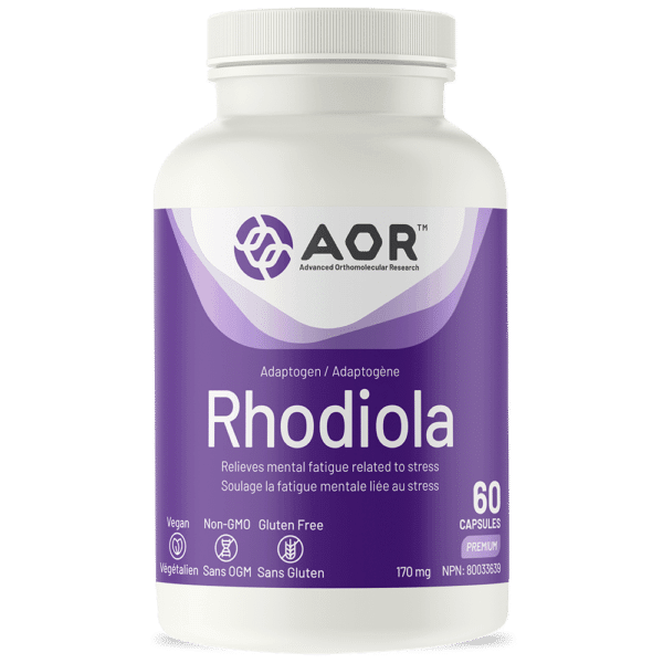 AOR Rhodiola 60 Capsules - Five Natural