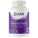 AOR Vitamin D3 2500IU 60 Capsules - Five Natural
