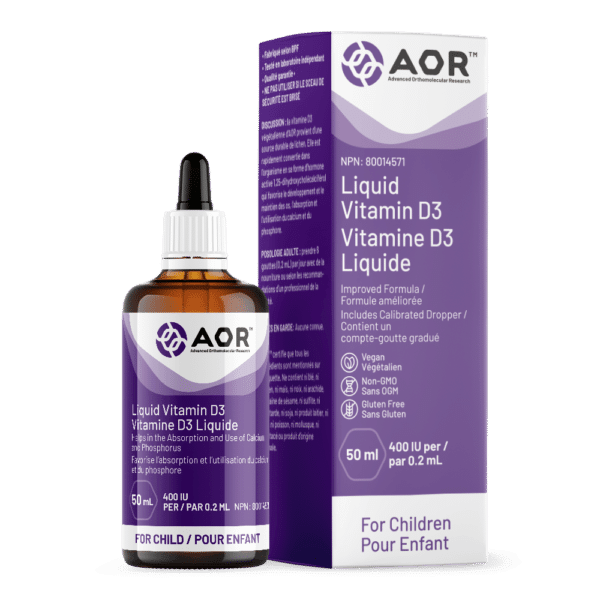 AOR Vitamin D3 (Child) 50ml - Five Natural
