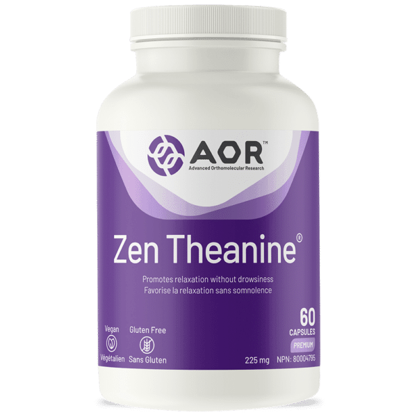 AOR Zen Theanine 60 Capsules - Five Natural