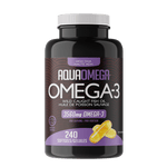 AquaOmega Omega-3 High DHA 240 Softgels - Five Natural