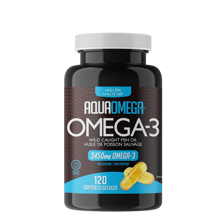 AquaOmega Omega-3 High EPA 120 Softgels - Five Natural