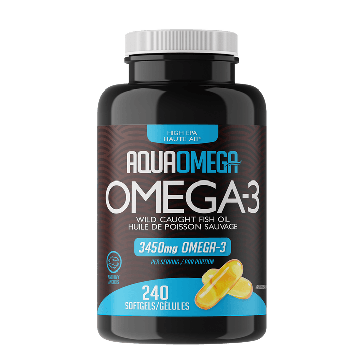 AquaOmega Omega-3 High EPA 240 Softgels - Five Natural