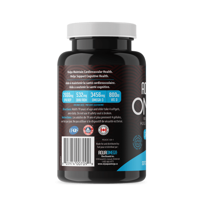 AquaOmega Omega-3 High EPA 240 Softgels - Five Natural