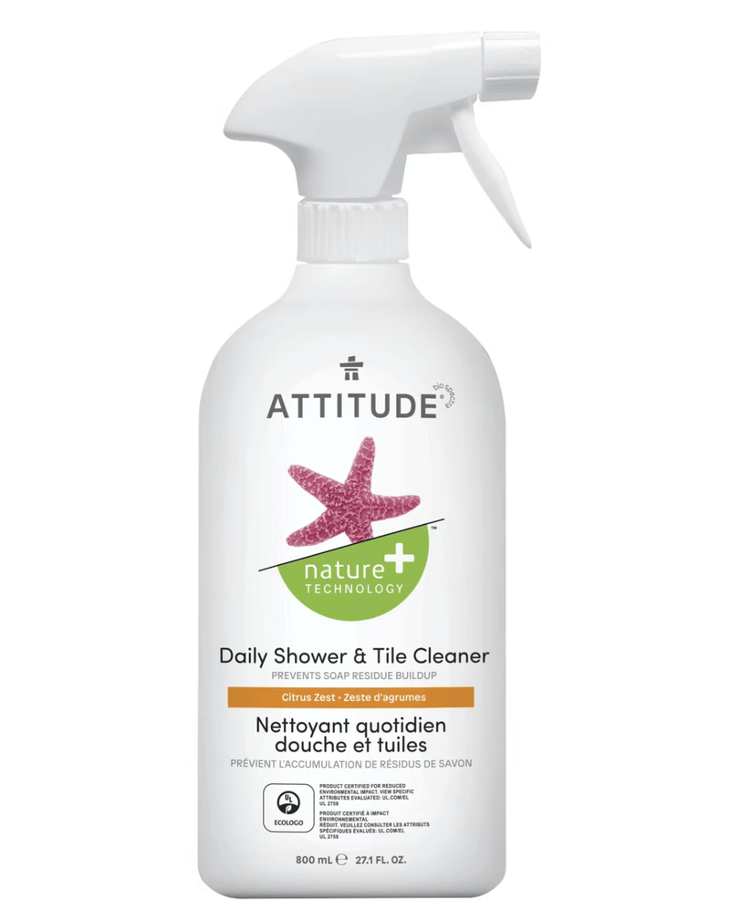 Attitude Daily Shower & Tile Cleaner Citrus 800mL - Five Natural