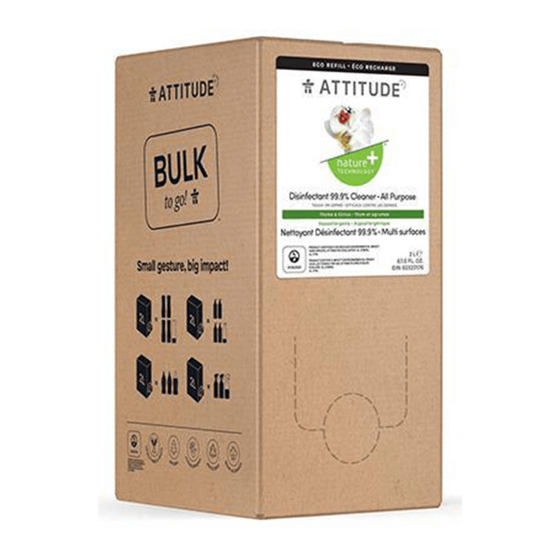 Attitude Disinfectant 99.9% Thyme & Citrus 4L - Five Natural