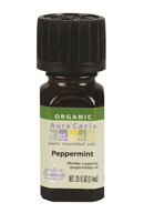 Aura Cacia Peppermint Organic Essential Oil 7mL - Five Natural