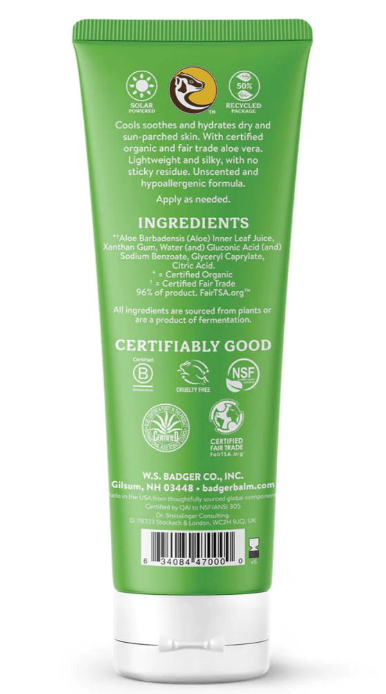 Badger Balms Aloe Vera Gel 118ml - Five Natural