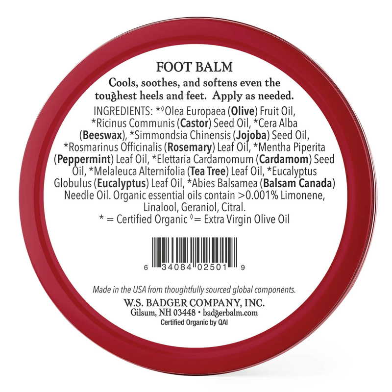 Badger Balms Foot Balm 56g - Five Natural