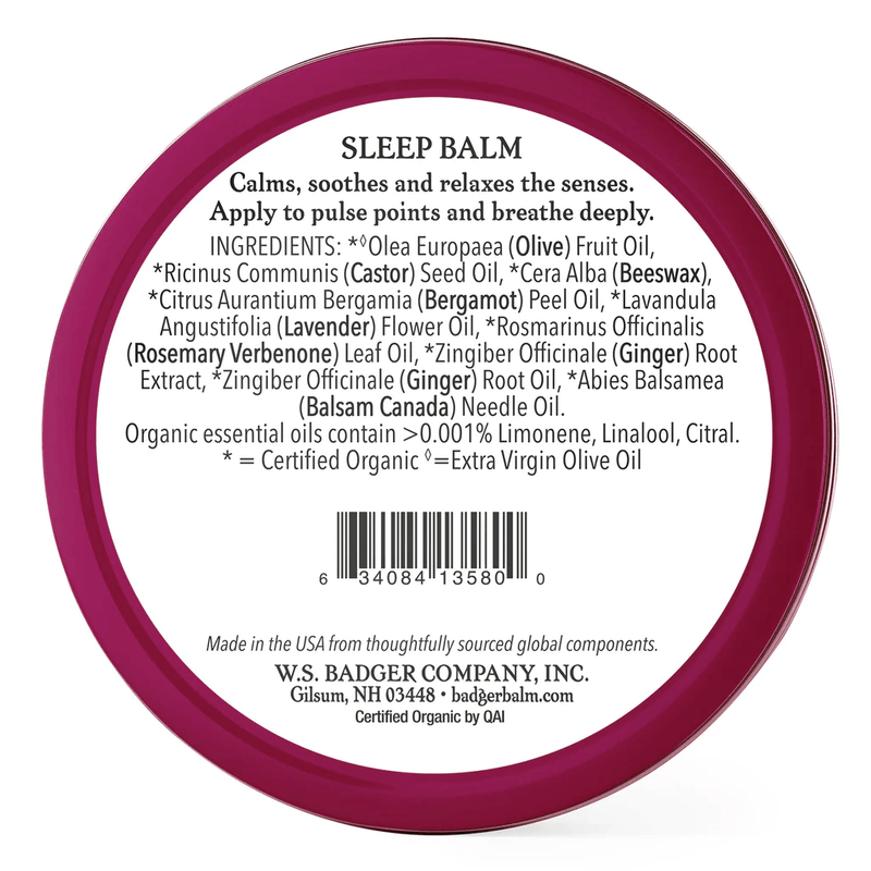 Badger Balms Sleep Balm 56g - Five Natural