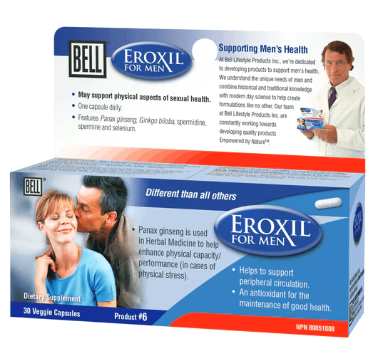 Bell Lifestyle Eroxil for Men 30 Capsules - Five Natural