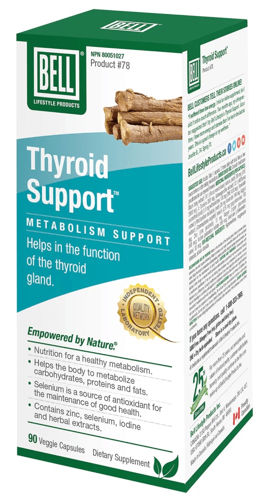 Bell Lifestyle Thyroid Support 90 Capsules - Five Natural
